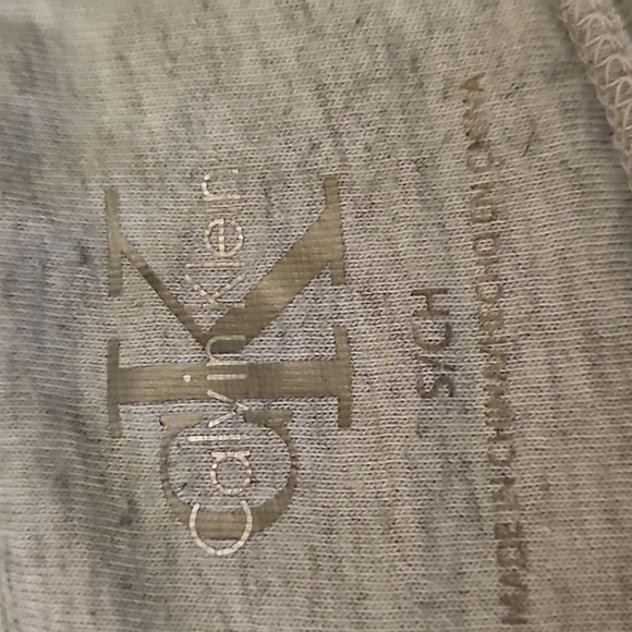 Calvin Klein Women's Hoodie Gray and Pink Floral Sweatshirt - Size Small - Picture 6 of 6